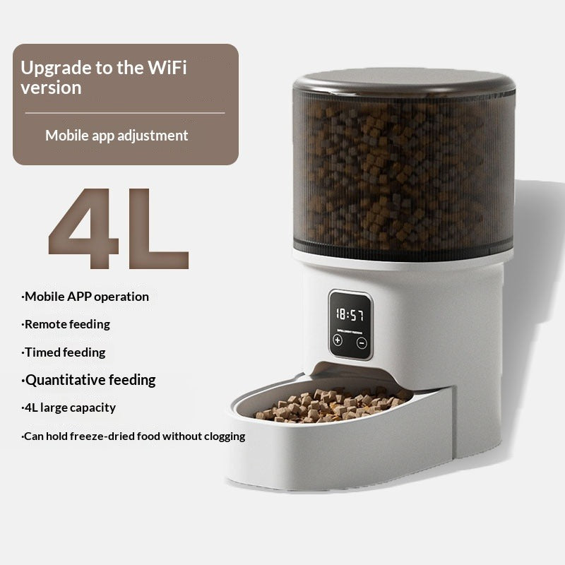 Pet Automatic Feeder with WiFi Remote & Timed Feeding