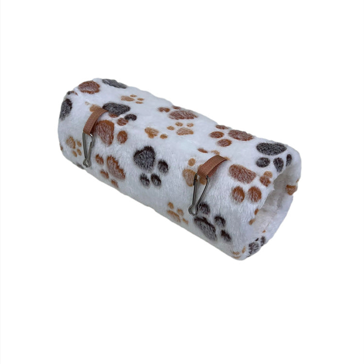 Cozy Winter Tunnel Bed for Small Pets and Hamsters