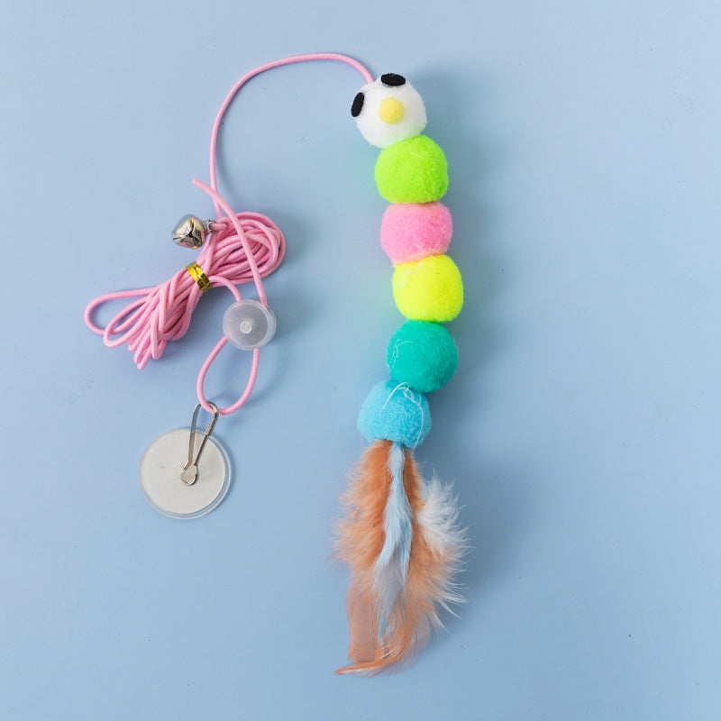 Cat Toy Wand with Plush Long Elastic String (Wholesale)