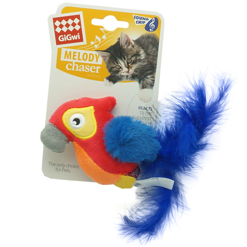 Gigwi Realistic Sound Toys for Cats (Bird, Mouse, Hedgehog)