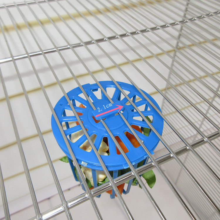 Parrot Fruit and Vegetable Hanging Basket with Fork