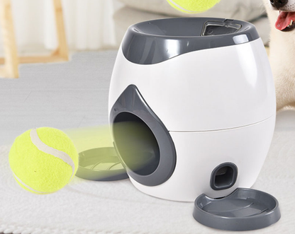 Interactive Pet Toy with Tennis Ball Feeder for Dogs