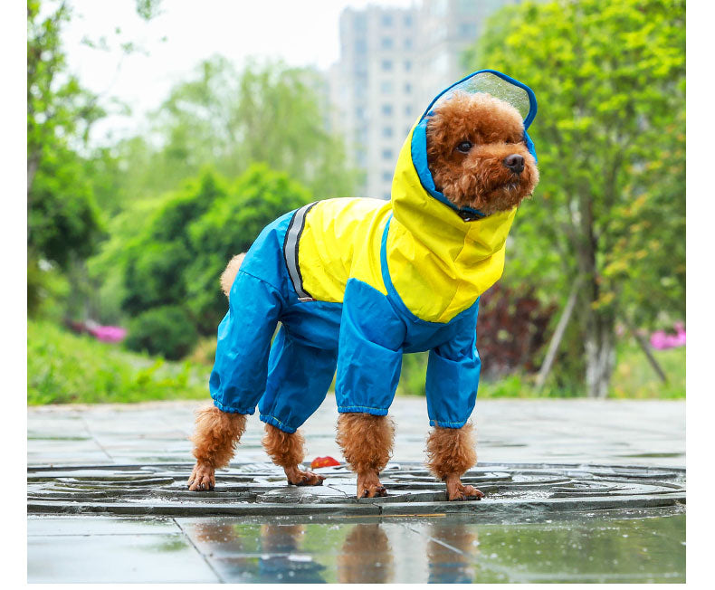 Golden Retriever Waterproof Raincoat for Big Dogs
