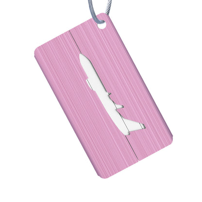 Aluminum Alloy Luggage Tag For Boarding Pass Aircraft