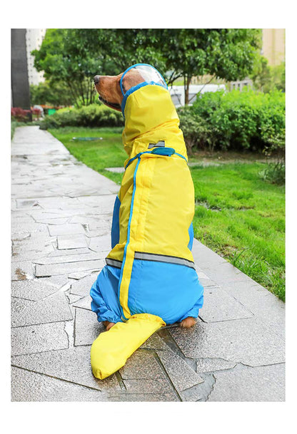 Golden Retriever Waterproof Raincoat for Big Dogs