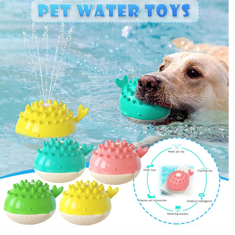 Electric Water Floating Dog Bathing Toy for Summer