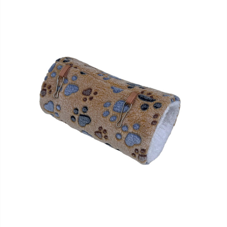 Cozy Winter Tunnel Bed for Small Pets and Hamsters