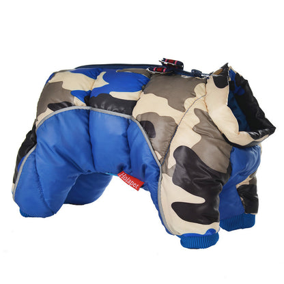 Camouflage Waterproof Dog Jacket for Cold Weather
