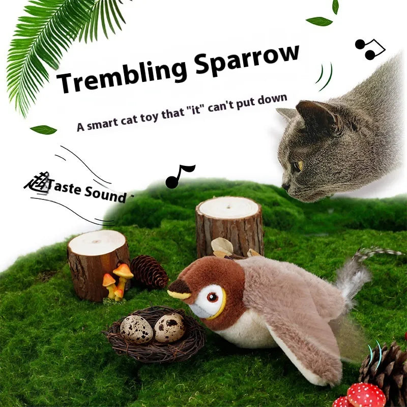 Interactive Flapping Bird Plush Toy