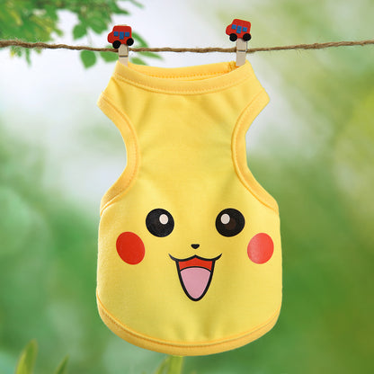 Custom Cartoon Dog Vest for Small Dogs - Summer Wear