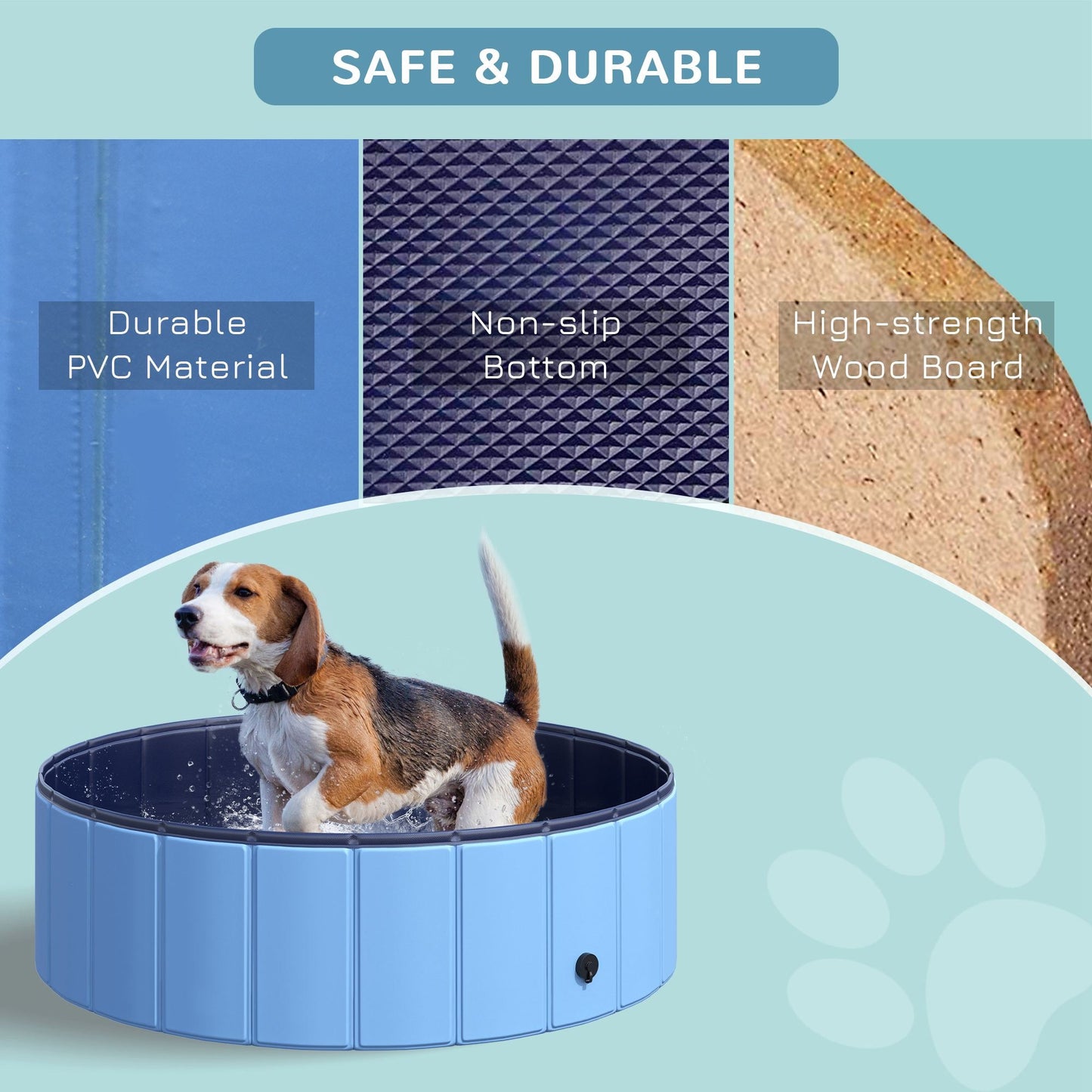 Foldable Dog Pool Pet Swimming Tub