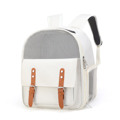 Scratch-Resistant Portable Pet Backpack for Cats and Dogs