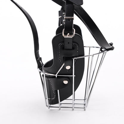 Genuine Leather Dog Muzzle for Bark Control