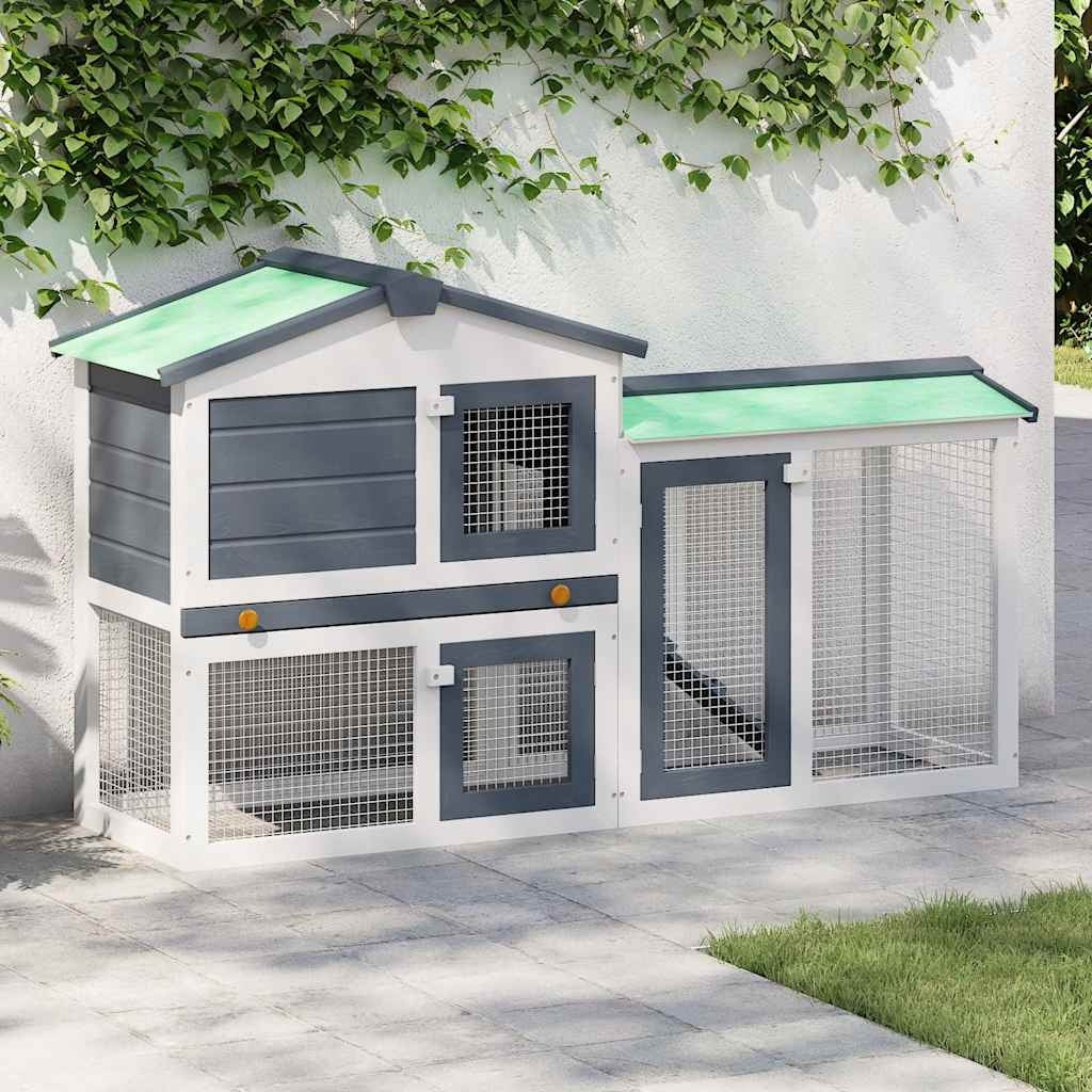 Large Rabbit Hutch with Ramp