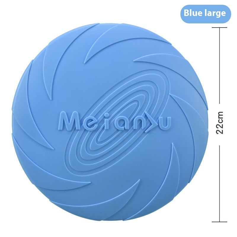 Outdoor Dog Training Rubber Frisbee Toy
