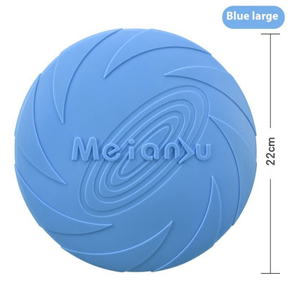 Outdoor Dog Training Rubber Frisbee Toy