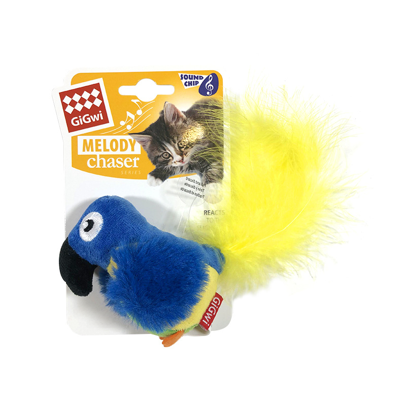 Gigwi Realistic Sound Toys for Cats (Bird, Mouse, Hedgehog)