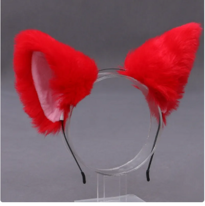 Children's Holiday Cartoon Plush Cute Bunny Ears Headband