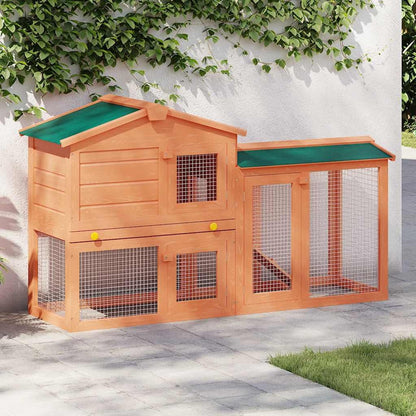 Large Rabbit Hutch with Ramp