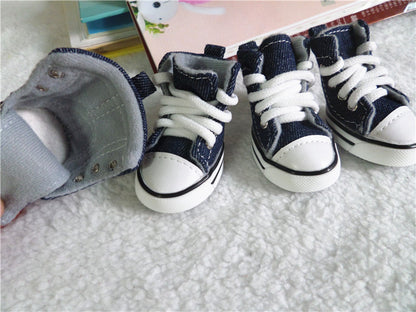 Non-Slip Denim Shoes for Dogs - New Fall/Winter Style