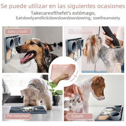 Silicone Slow Feed Pet Licking Mat with Suction Cups