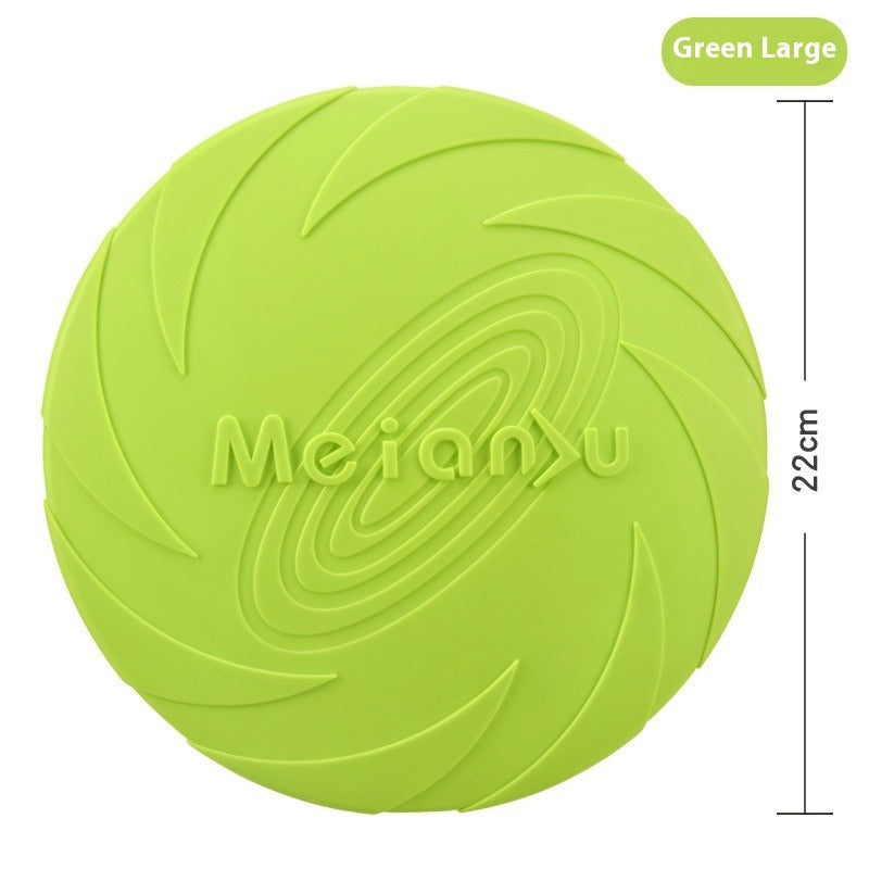 Outdoor Dog Training Rubber Frisbee Toy