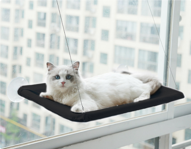 Cat Window Hammock with Litter Sucker