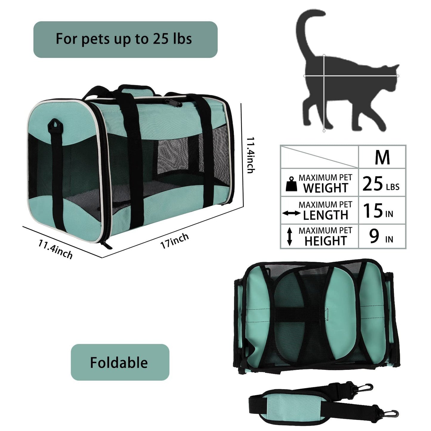 Foldable Breathable Pet Carrier Bag