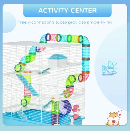 Hamster Cage w/Tube And Tunnel