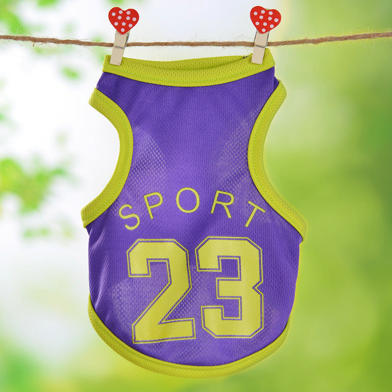 Custom Cartoon Dog Vest for Small Dogs - Summer Wear