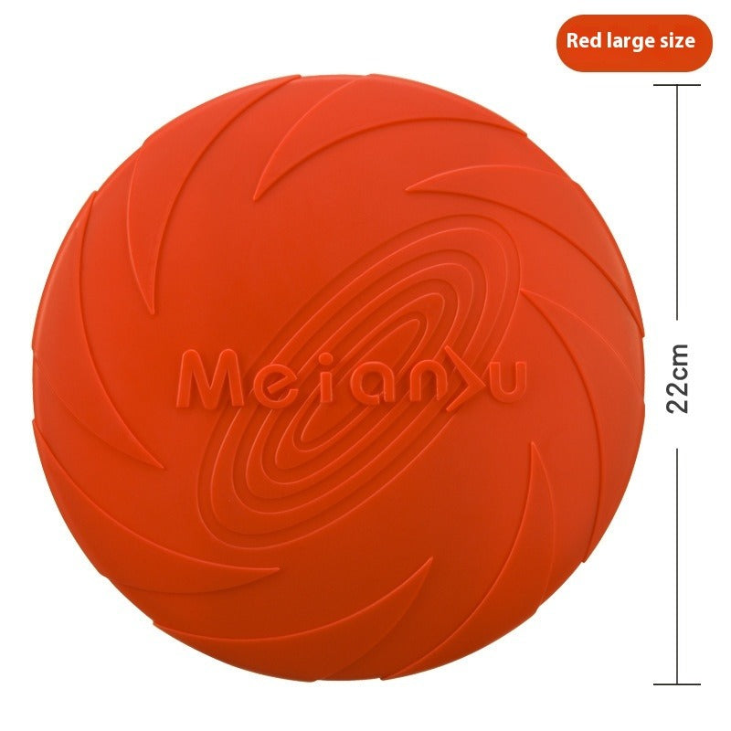 Outdoor Dog Training Rubber Frisbee Toy