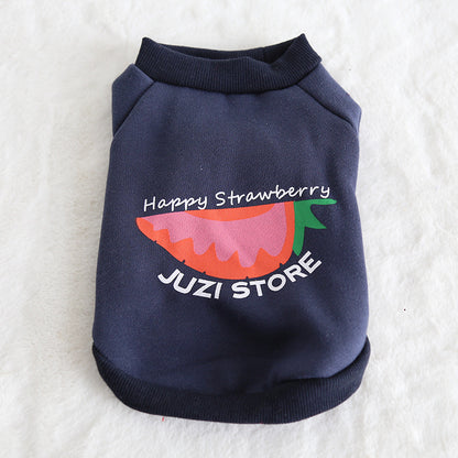 Multicolor Fruit Print Sweatshirt for Pets