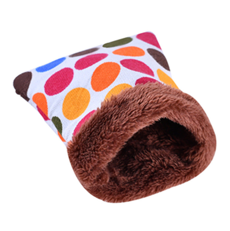 Golden Silk Bear Hamster Cozy Canvas Sleeping Bag