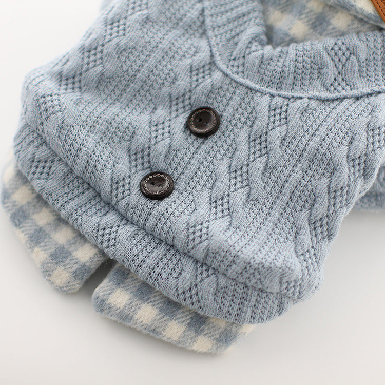 2020 Fall Winter Pet Dog Clothes - Plaid Design