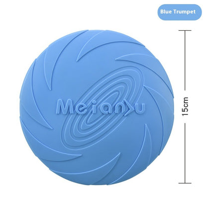 Outdoor Dog Training Rubber Frisbee Toy
