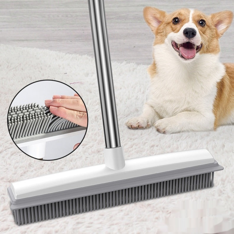Pet Hair Rubber Push Broom