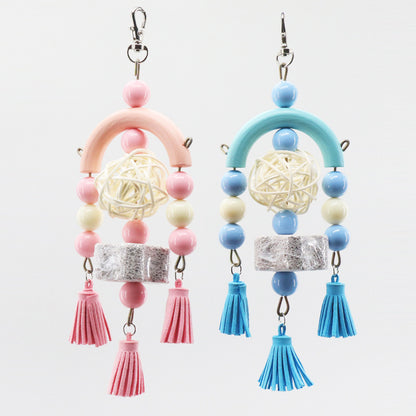 Acrylic Hanging Teeth Toys for Parrots and Birds