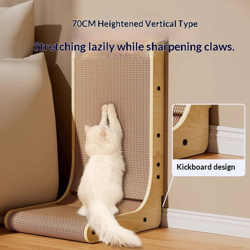 Durable L-Shaped Vertical Cat Scratcher
