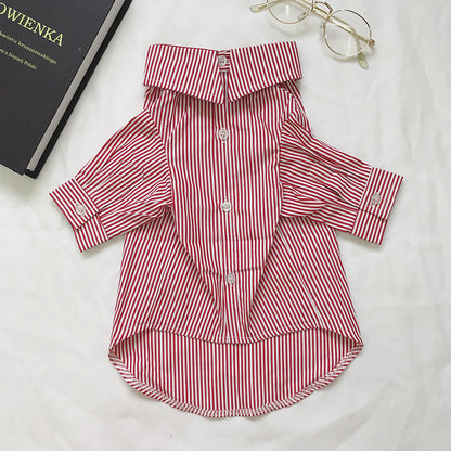 Striped Dress for Cats and Dogs, Pet Clothes for Puppies