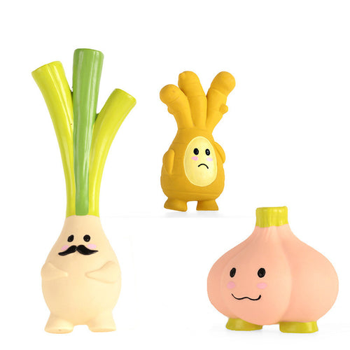 Ginger Garlic Dog Latex Toy with Sound