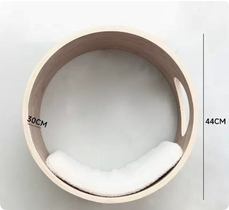 Wall-mounted Solid Wood Cat Tree Post