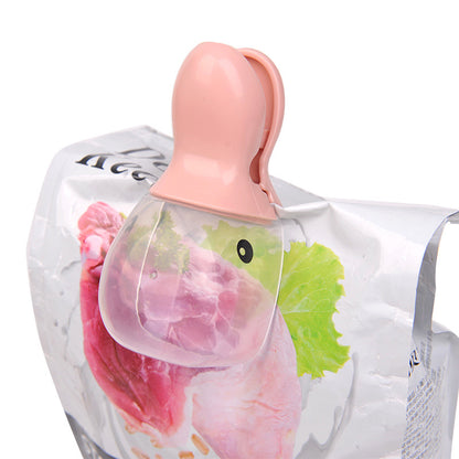 Cute Duckbill Pet Spoon and Multi-Function Food Clip