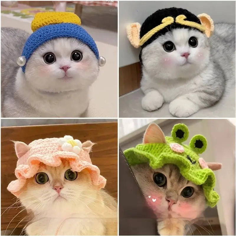 Pet Knitted Hat for Cats & Dogs