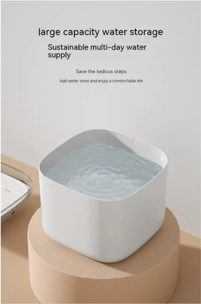 Pet Smart Water Dispenser 3L - Plug-in Cat Feeder with Anti-Dry Burn Protection