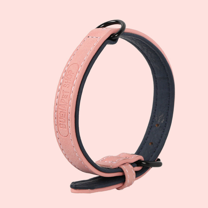 Adjustable PU Leather Collar for Pets