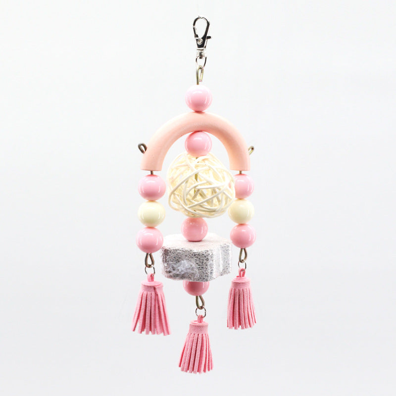Acrylic Hanging Teeth Toys for Parrots and Birds