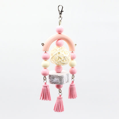Acrylic Hanging Teeth Toys for Parrots and Birds