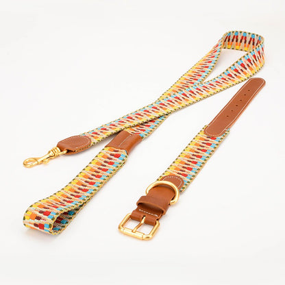 Woven Dog Collar Traction Rope
