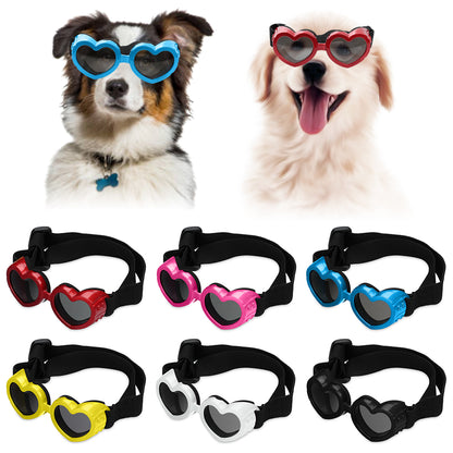 Heart-Shaped Waterproof UV Dog & Cat Sunglasses