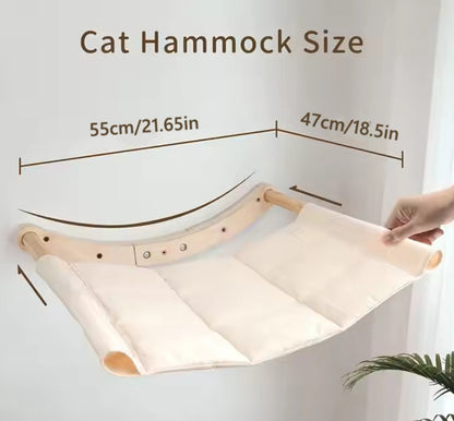 Wooden Wall Mounted Cat Shelf
